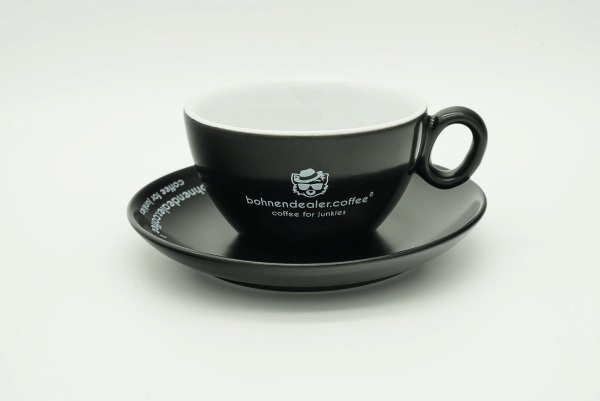 Cafe Latte Tasse Bohnendealer Black