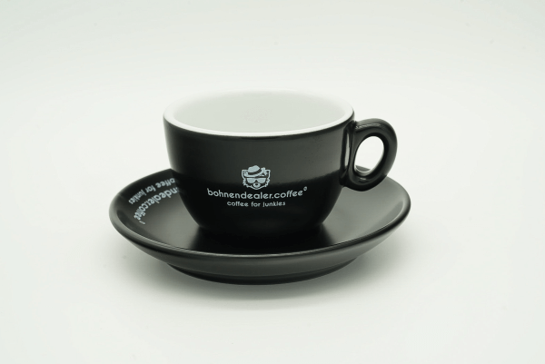 Cappuccinotasse Bohnendealer Black